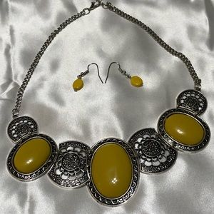 Necklace and earrings